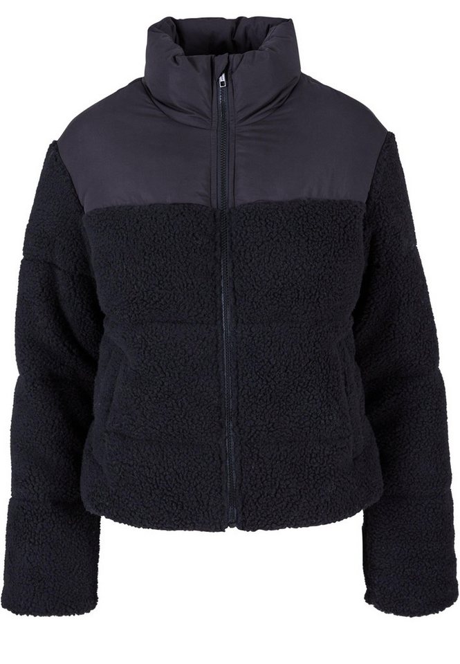 URBAN CLASSICS Winterjacke Urban Classics Damen Ladies Short Sherpa Mix Puffer Jacket (1-St) von URBAN CLASSICS