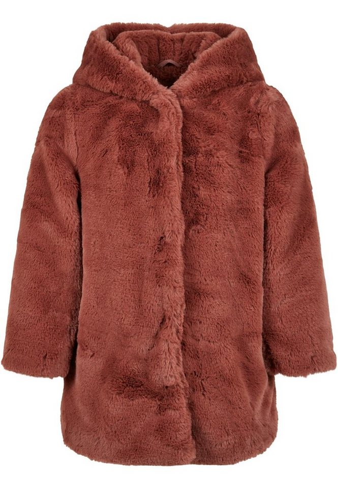 URBAN CLASSICS Winterjacke Urban Classics Damen Girls Hooded Teddy Coat (1-St) von URBAN CLASSICS