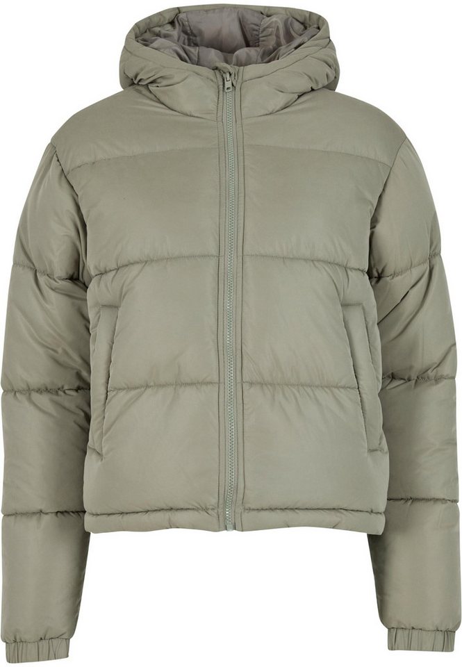 URBAN CLASSICS Winterjacke Urban Classics Ladies Peached Puffer Jacket With Hood (1-St) von URBAN CLASSICS