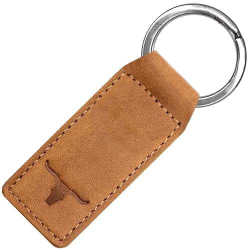 URBAN FOREST Schlüsselanhänger Leder mit Geschenkbox I Schlüsselring für Autoschlüssel mit RFID I Geschenk für Damen & Herren (Hunter Cognac) von URBAN FOREST