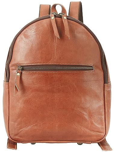 URBAN LEATHER 30 cm kleiner Rucksack, Geldbörse für Frauen, echter Echtleder-Mini-Laptop-Rucksack für Sie, brauner Vintage-Rucksack, Büchertasche, Tagesrucksack von URBAN LEATHER