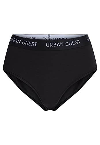 URBAN QUEST Damen Urban Quest 3-pack Maxi Bamboo Brief Black Underwear, Schwarz, M EU von URBAN QUEST