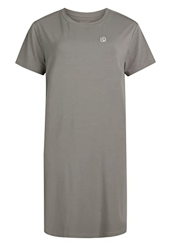 URBAN QUEST Damen Urban Quest Dress Bamboo Grey Night Shirt, Grau, L EU von URBAN QUEST