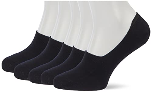 URBAN QUEST Men's 5-Pack Mens Bamboo No Show Socks, Schwarz, 40-46 von URBAN QUEST