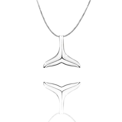 URBAN SHe° 925 Sterling Silber Wal Schwanz Fisch Nautical Charm Meerjungfrau Schwanz Silber Halskette tägliche Frauen Schmuck Geburtstag Geschenk Bewusstsein von URBAN SHe°