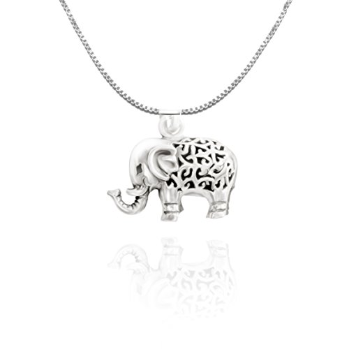 URBAN SHe° Sterling 925 Silber 3D Glücklich Elefant Halskette Anhänger Spirituelle Schmuck von URBAN SHe°