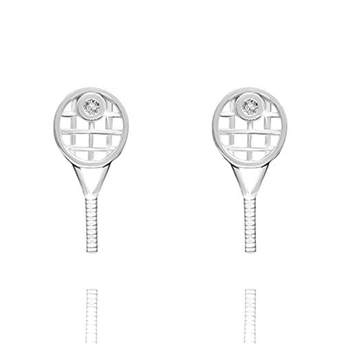 URBAN SHe° Tennisschläger Ohrstecker aus 925er Sterlingsilber, Geschenk für Tennisspieler, Sportliebhaber von URBAN SHe°