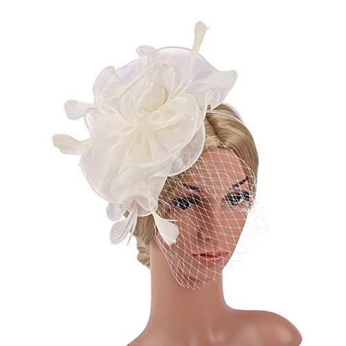 20er-Jahre-Haarschmuck Vintage-Feder-Stirnband Feder-Stirnband Fascinator-Stirnband Fascinator-Flapper-Stirnband mit Kristall für Damen Party Kunst-Dekoration von URFEDA