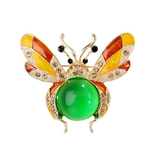 Honigbienen Brosche Perle Mit Strass Bienen Brosche Brosche Mode Kristall Insekten Pins Modische Niedliche Insekt Tier Brosche Anstecknadel Kristalllegierung Abzeichen Für Schmuck Geschenk von URFEDA