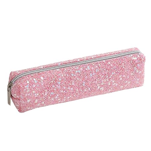 URFEDA Pailletten Federmäppchen,Bling Glitzer Federtasche Stiftetasche Stiftemappe Klein Bleistift Tasche Tragbare Pencil Case Bling Glitzer Kosmetiktasche für Mädchen Frauen Bleistifttasche von URFEDA