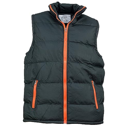 URG Weste Steppweste Winterweste Arbeitsweste Bodywarmer Vlies gefüttert (BZR-ORANGE-308) (L) von URG