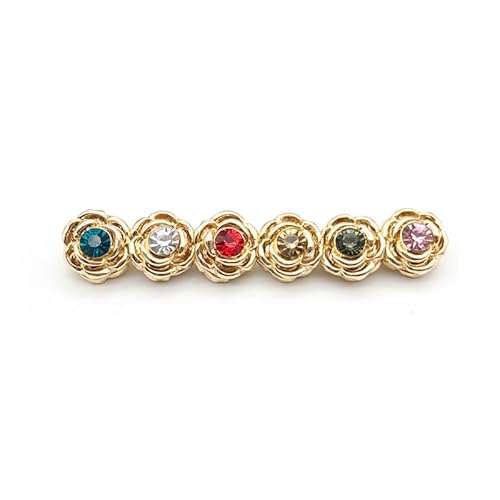 6 Stück Mehrzweck-Dekoration Strass Hijab Brosche Magnet Pin für Frauen Hijab Schals, 6 pieces, Metall, Strasssteine von URGARMENT