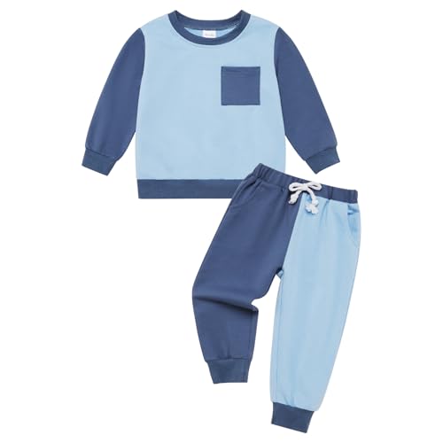 Toddler Baby Boy Kleidung Set Lange ärmel Kostüme für Jungen Taschen Contrast Color Sweatshirt und Hose Ein Kostüm für Den Herbstwald von URMAGIC