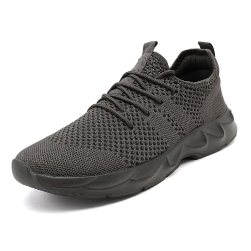 UROMGV Herren Walkingschuhe Turnschuhe Fitnessstudio Sportschuhe Sneaker Running Tennis Schuhe Atmungsaktiv Freizeit Straßenlaufschuhe Slip on Leichtgewichts Schlüpfen Laufschuhe dunkelgrau 42 UROMGV Herren Walkingschuhe Turnschuhe Fitnessstudio Sportschuhe Sneaker Running Tennis Schuhe Atmungsaktiv Freizeit Straßenlaufschuhe Slip on Leichtgewichts Schlüpfen Laufschuhe dunkelgrau 42 von UROMGV