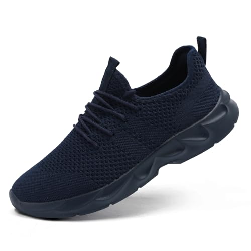 UROMGV Laufschuhe Damen Schuhe Sneaker Sportschuhe Tennisschuhe Leichte rutschfest Turnschuhe Walkingschuhe Marineblau 42 von UROMGV