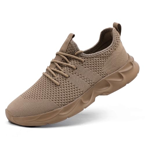 UROMGV Laufschuhe Damen Schuhe Sneaker Sportschuhe Tennisschuhe Leichte rutschfest Turnschuhe Walkingschuhe braun 41 von UROMGV