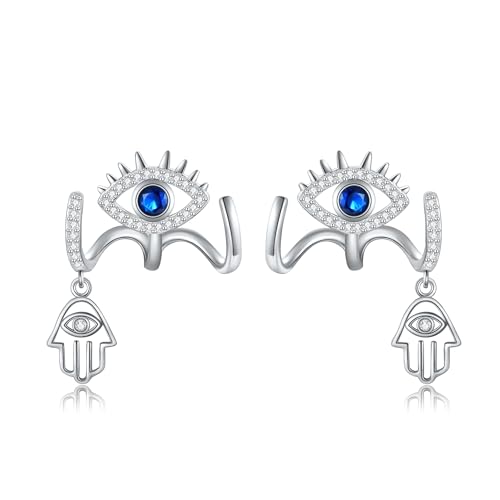 Böser Blick Ohrringe Sterling Silber Böser Blick Hamsa Hand Krallen Ohrstecker Böser Blick Weihnachtsschmuck Geschenke für Frauen von URONE
