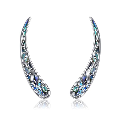 Filigrane Ohrcrawler-Ohrringe Sterling-Silber filigrane Ohrkletterer-Ohrringe Vintage-Filigranschmuck Geschenke für Frauen von URONE