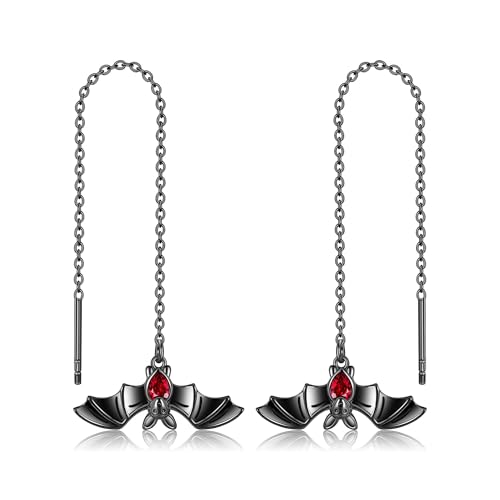 Fledermaus Ohrringe 925 Sterling Silber Schwarze Fledermaus Fädel Ohrringe Goth Ohrhänger Gothic Schmuck für Frauen Fledermaus Ohrringe 925 Sterling Silber Schwarze Fledermaus Fädel Ohrringe Goth Ohrhänger Gothic Schmuck für Frauen von URONE