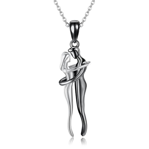 Halskette Mit Anhänger Für Umarmungspaare 925er Sterlingsilber Halskette Mit Umarmungsanhänger Jubiläumsschmuck Für Frauen Ehefrau Liebhaber Sie Und Ihn Halskette Mit Anhänger Für Umarmungspaare 925er Sterlingsilber Halskette Mit Umarmungsanhänger Jubiläumsschmuck Für Frauen Ehefrau Liebhaber Sie Und Ihn von URONE