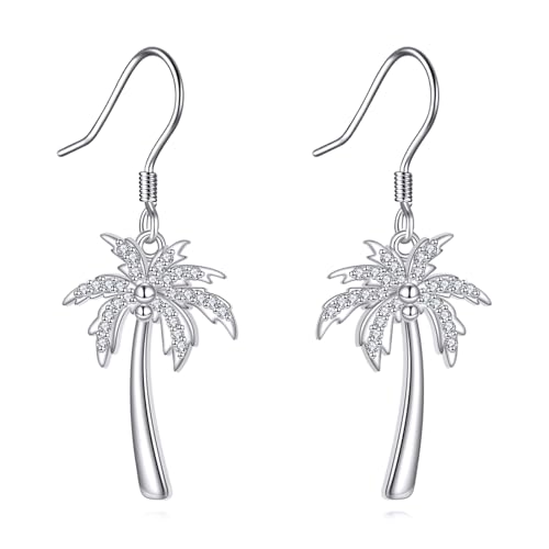 Palmen Ohrringe 925 Sterling Silber Ozean Ohrhänger Baumelnde Tropfenohrringe Strand Schmuck Geschenke für Damen Palmen Ohrringe 925 Sterling Silber Ozean Ohrhänger Baumelnde Tropfenohrringe Strand Schmuck Geschenke für Damen von URONE
