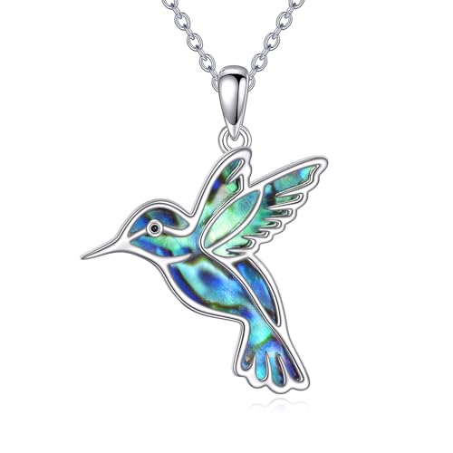 URONE Kolibri Kette Halskette 925 Sterlingsilber Kolibri Anhänger Halskette Vogelschmuck für Vogelliebhaber Damen URONE Kolibri Kette Halskette 925 Sterlingsilber Kolibri Anhänger Halskette Vogelschmuck für Vogelliebhaber Damen von URONE