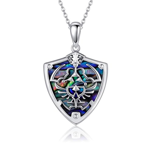 URONE Triforce Kette 925 Sterling Silber Legend Anhänger Halskette Schmuck für Herren Damen von URONE