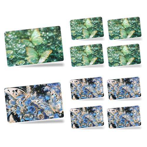 URROMA 8 x Schmetterlings-Aufkleber für Kreditkarten, wasserdichtes PVC, 4-in-1 Debitkartenschutz-Aufkleber, personalisierbar, lustig, verträumte Aufkleber für Bankkarten-Abdeckung URROMA 8 x Schmetterlings-Aufkleber für Kreditkarten, wasserdichtes PVC, 4-in-1 Debitkartenschutz-Aufkleber, personalisierbar, lustig, verträumte Aufkleber für Bankkarten-Abdeckung von URROMA