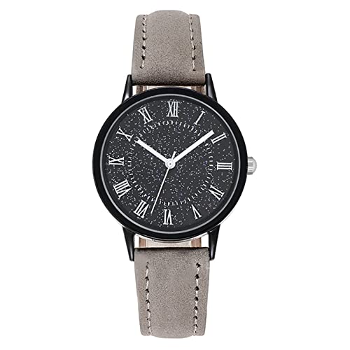 Damen Uhren Wasserdicht Automatikuhr Mechanische Uhr mit Leder Armband Leuchtend Mode Diamant Armbanduhr für Frauen Business Klassische Damenuhr mit echtem Leder, Edelstahlband, Elegante Damenuhr von URSING