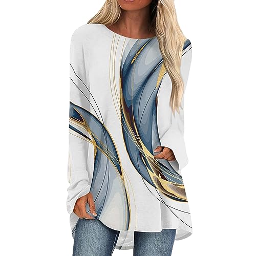 URSING Hoody Damen Mit Kapuze Mode Damen Tops Für Damen Pullover Für Mädchen Shirtjacke Damen Strickjacken Für Damen Mit Reißverschluss Umstandsmode Oberteil Yoga Kleidung Damen（2-Blue,XXL） von URSING