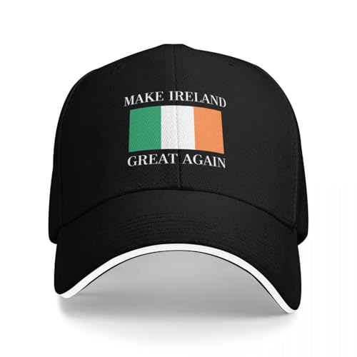 URYRYUI Bedruckte Baseballkappe Make Ireland Great Again Für Herren High-End Weibliche Strand Papa Hut Trucker Cap Modeaccessoire Wärmeabsorption Sportgeschenke von URYRYUI