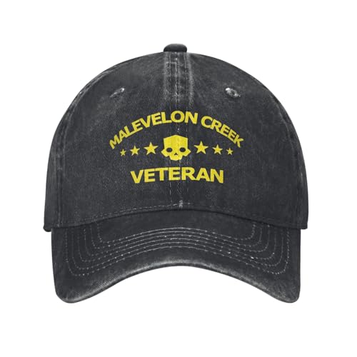URYRYUI Bedruckte Baseballkappe Unisex 2 Malevelon Creek Veteran Print Hut Distressed Denim Waschen Verstellbar Praktische Sportgeschenke von URYRYUI