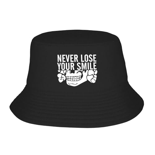 URYRYUI Bedruckte Baseballkappe Unisex Never Lose Your Smile Grafik Fischerhut Persönlichkeit Fischerhüte Sommer Lustig Reisen Wandern Kappen Hawaii DIY Sonnenhut Mode Accessoires Geschenke URYRYUI Bedruckte Baseballkappe Unisex Never Lose Your Smile Grafik Fischerhut Persönlichkeit Fischerhüte Sommer Lustig Reisen Wandern Kappen Hawaii DIY Sonnenhut Mode Accessoires Geschenke von URYRYUI