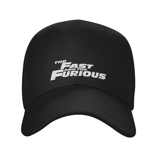 URYRYUI Sportzubehör The Fast and The Furious Baseballkappe, inspiriert von schwarzem Unisex-Sporthut aus Polyester mit verstellbarem Druckknopf, atmungsaktiver und Leichter bedruckter Baseballkappe URYRYUI Sportzubehör The Fast and The Furious Baseballkappe, inspiriert von schwarzem Unisex-Sporthut aus Polyester mit verstellbarem Druckknopf, atmungsaktiver und Leichter bedruckter Baseballkappe von URYRYUI