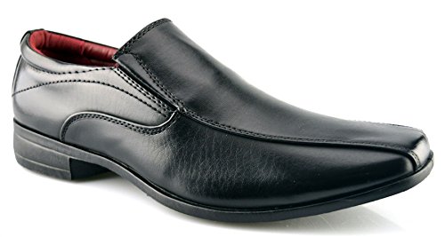 US Brass Jungen Formal Slip On Schuh Schwarz 3 UK / 18.5 EU von US Brass