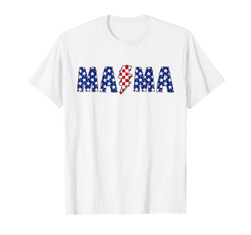 Mama American Mom Mommy Family Matching Happy 4th Of Juli T-Shirt Mama American Mom Mommy Family Matching Happy 4th Of Juli T-Shirt von US Flag 4th Of July Couples Matching Family Outfit