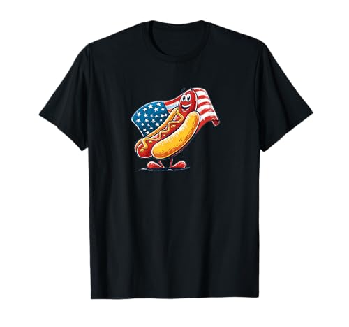 Hübsches USA-Hotdog-Kostüm für Jungen und Mädchen T-Shirt Hübsches USA-Hotdog-Kostüm für Jungen und Mädchen T-Shirt von US Hotdog Outfit