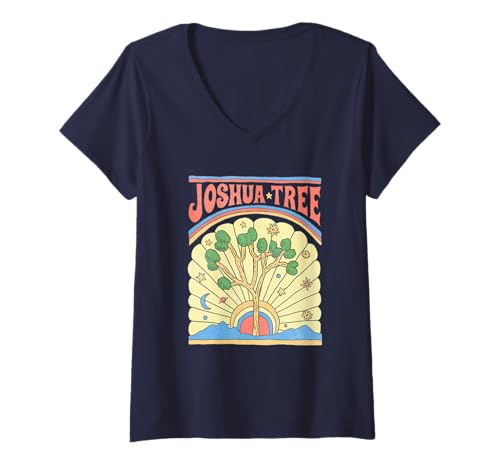 Damen US-Nationalparks Joshua Tree T-Shirt mit V-Ausschnitt Damen US-Nationalparks Joshua Tree T-Shirt mit V-Ausschnitt von US National Parks