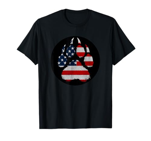 Tolle US-Farben Pfotenabdrücke für Erwachsene und Kinder T-Shirt Tolle US-Farben Pfotenabdrücke für Erwachsene und Kinder T-Shirt von US Paw Outfit