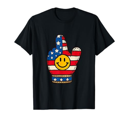 Cooles Handschild in patriotischen Farben für Jungen und Mädchen T-Shirt von US Thumb up Outfit