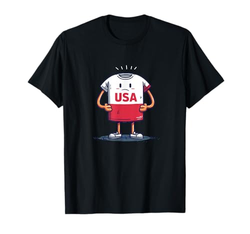 Cooles Stoff-Maskottchen mit USA-Rede für Erwachsene und Kinder T-Shirt Cooles Stoff-Maskottchen mit USA-Rede für Erwachsene und Kinder T-Shirt von USA Clothes Outfit