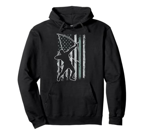 The Archery USA Flagge Retro Bogen Herren Bogenschießen Pullover Hoodie The Archery USA Flagge Retro Bogen Herren Bogenschießen Pullover Hoodie von USA Flag Retro Hobbies & Patriotic American Flag