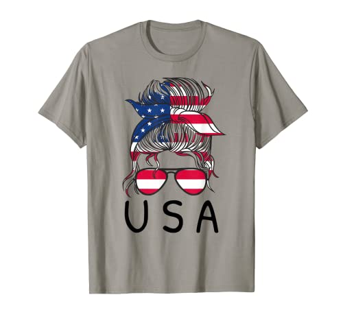 USA Fahne Amerikanische Flagge Girl Spruch Amerika USA T-Shirt von USA Flag & Amerika Tshirt Geschenkidee