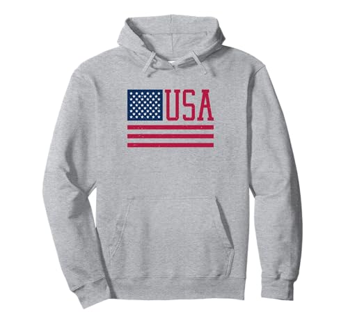USA Damen Herren Amerikanische Flagge Pullover Hoodie von USA Lovers