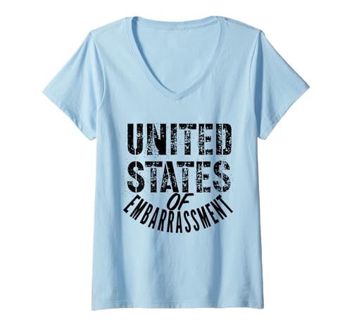 Damen Vereinigte Staaten von Amerika USA 4. Juli T-Shirt mit V-Ausschnitt Damen Vereinigte Staaten von Amerika USA 4. Juli T-Shirt mit V-Ausschnitt von USA National Pride