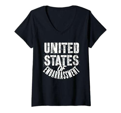 Damen Vereinigte Staaten von Amerika USA 4. Juli T-Shirt mit V-Ausschnitt Damen Vereinigte Staaten von Amerika USA 4. Juli T-Shirt mit V-Ausschnitt von USA National Pride