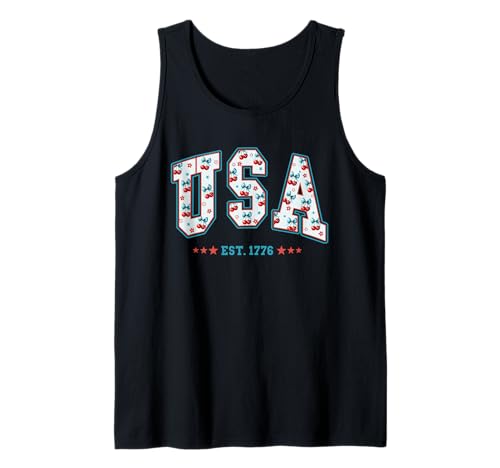 USA Patriotische amerikanische Flagge 4. Juli Frauen Tank Top von USA Patriotic American Flag Gifts Apparel