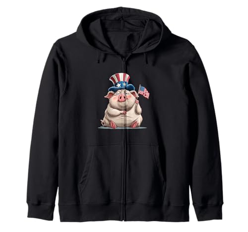 Lazy Pig Kostüm in USA Kleidung für Jungen und Mädchen Kapuzenjacke von USA Pig Outfit