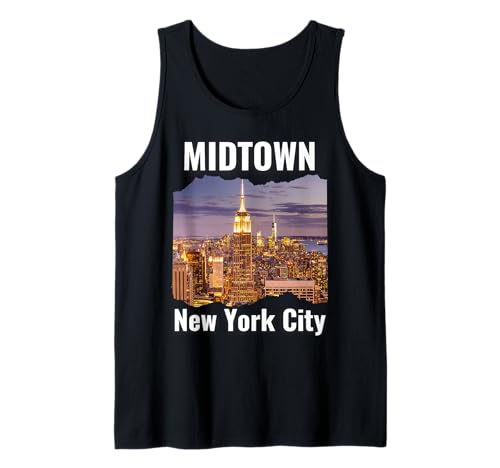 Midtown NYC New York City Souvenir Männer Familien Väter Kinder Tank Top von USA Travel Memorabilia US New York City Born Pride