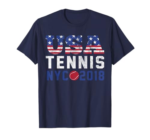 USA Tennis US New York 2018 Open T-Shirt Herren Damen Kinder T-Shirt USA Tennis US New York 2018 Open T-Shirt Herren Damen Kinder T-Shirt von USA US Tennis Shirts NYC 2018 Open Gift Champion